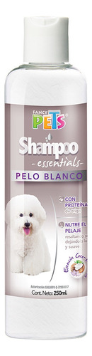 Shampoo Pelo Blanco 250 Ml Essentials Perro Fancy Pets Fragancia Coco