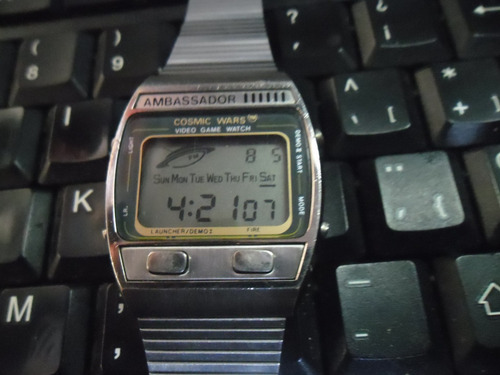 Reloj Ambassador Cosmic Wars Video Game Watch 1981