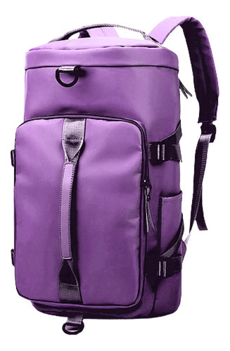 Bolsa Lado Feminina Bolsa Esportiva Mochila Academia Viagem Cor Roxo