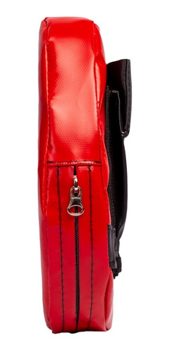 Guantes Focos Planos Box Boxeo Impacto Kick Boxing Mma Color Rojo