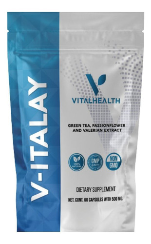 V-italay Vitalhealth 60 Para Ansiedad Insomnio Estres