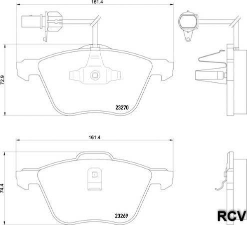 Balatas Disco  Delantera Para Volkswagen Sharan   2002