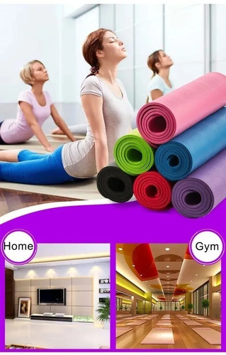 Mat Yoga Pilates 4mm Colchoneta De Goma Eva Colores / Lhua