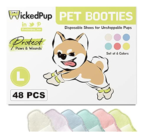 Botines Wickedpup Para Perros Y Gatos, 48 Unidades |