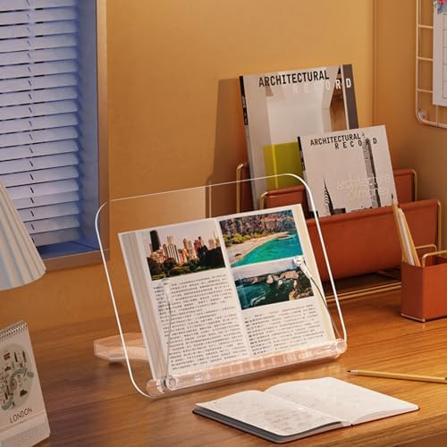 Acrylic Reading Shelf, Recipe Shelf, Reading Page Shelf, Coo