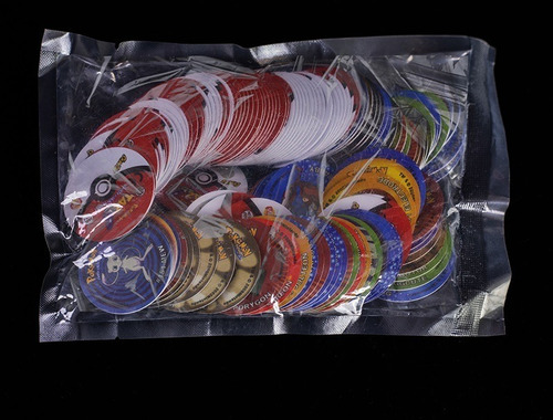 Imagen 5 de 6 de Set 160 Tazos Pokemon 4 Cm Primera Edicion En Caja Juguetes