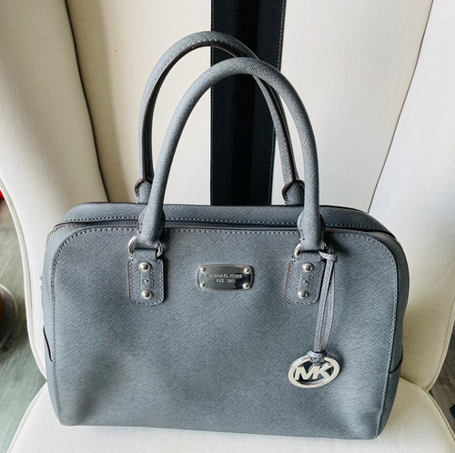 Bolsa Dama Michael Kors Piel Gris 100% Original Oferta!