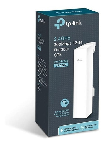 Radioenlace Tplink 2,4ghz 300mbps 12dbi Exteriores