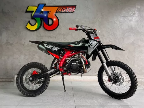 Moto Cross Trilha 125cc 4-tempos bz Apollo com Partida Elétrica e