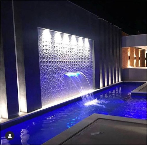 Cárcamo Canale Cascada 60cm Luz Led Wifi Alberca Muro Lloron