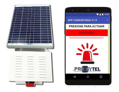 Boton De Panico Solar 4g / 200 Usuarios / Envío Gratis 