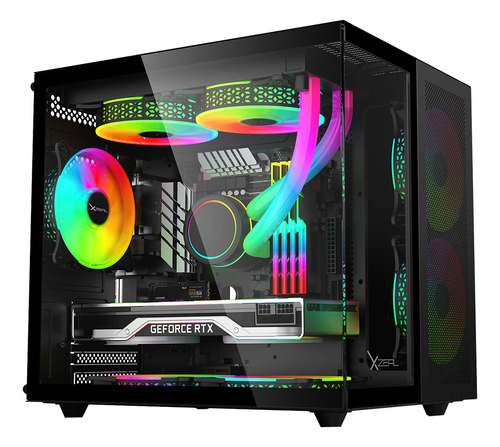 Gabinete Gaming Xzeal Xzgamc1b Negro Mid Tower Argb Negro