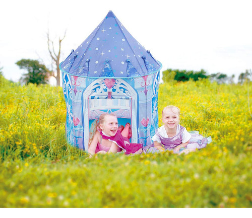 Carpa Para Niños Kidodo Unico Color Bluede Frozen Con Forma De Castillo