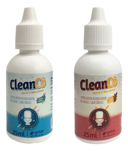 Conjunto 2 Bloqueador De Odor Sanitário Gota 25ml - Cleancô
