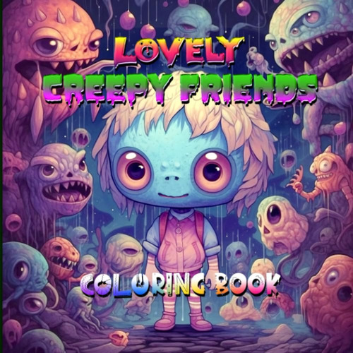 Libro: Lovely Creepy Friends: A Coloring Journey Into The Mi