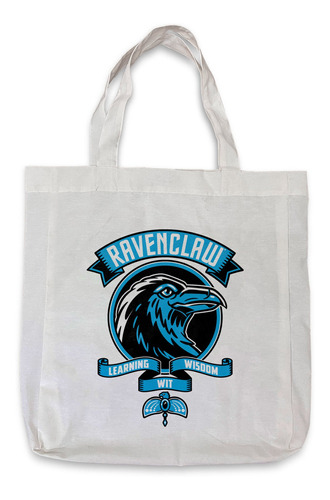 Bolso Tote Bag  Mujer Harry Potter Ravenclaw De Mano Dama