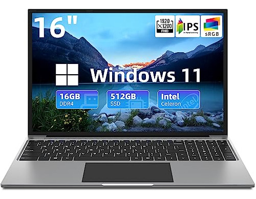 Portátil Jumper 16 , 16gb Ram 512gb Ssd, Intel Celeron