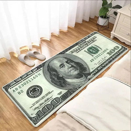 Alfombra Para Dormitorio Bajada De Cama Diseño De Dólar