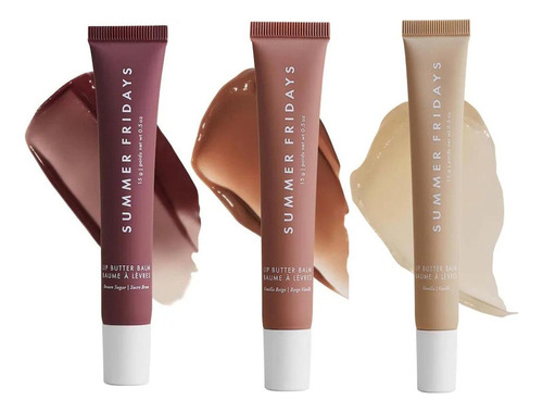 3x Bálsamo Labial Summer Lip Butter Balm Fridays Original