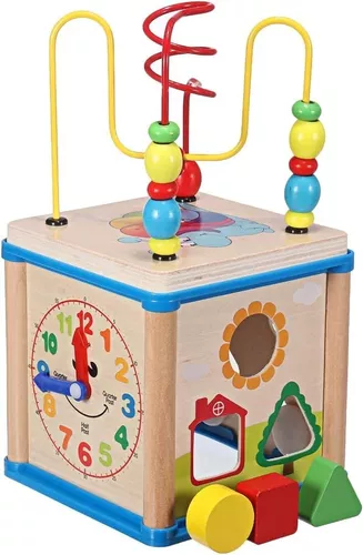 DAZZTIME Cubo de Habilidades Juguetes Montessori,Cubo de