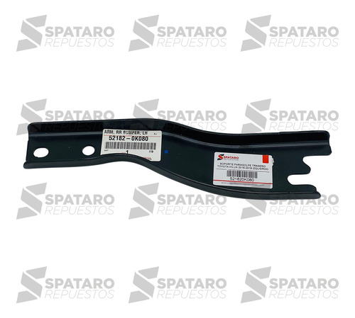 Soporte Paragolpe Trasero Toyota Hilux 2016-2019 Izquierdo