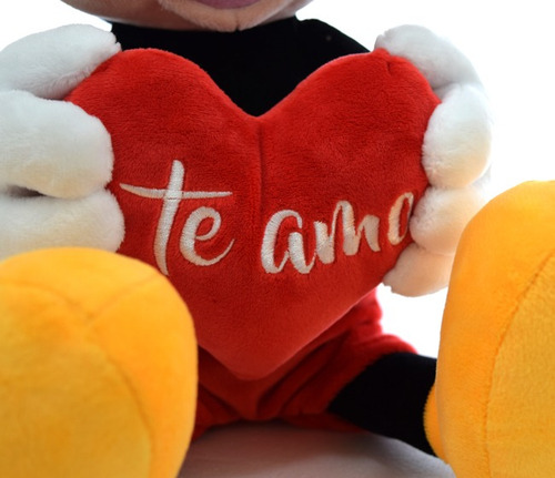 Imagen 6 de 7 de Peluche Mickey 45 Cm Con Corazon - Orig. Phi Phi Toys