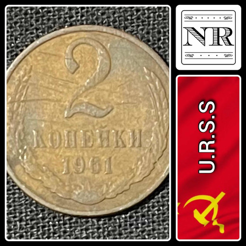 Rusia - 2 Kopeks - Año 1961 - Y #127 - Urss - Cccp