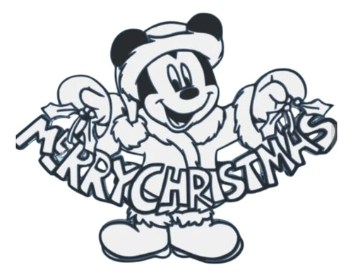 Decoración De Pared Mickey Mouse Ornamental Hermoso 25cm