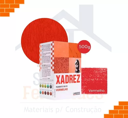 Pigmento em pó Xadrez Vermelho Para Tinta 500g - Lanxess