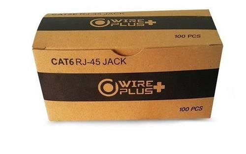 Conector Rj45 Cat 6e Wireplus Cable Red Internet Caja 100 Ud