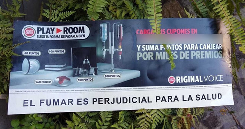 Cartel Para Cigarrera Publicidad Lucky Strike (Usado)