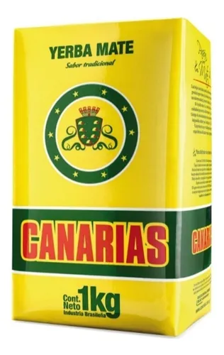 Yerba Mate Canarias Sin Palo Sabor Tradicional 1kg