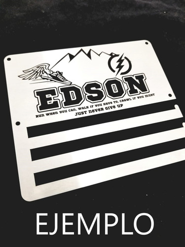 Imagen 5 de 6 de Medallero Personalizado 7x8 Portamedallas Marcado Laser