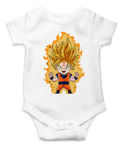 Body Para Bebé Dragon Ball Goku Super Saiyajin Algodon