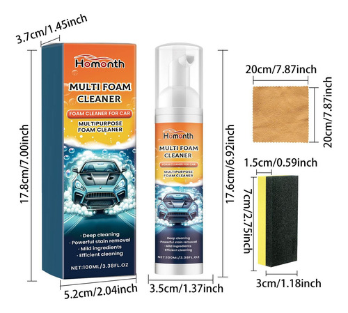 Limpiador De Espuma W Foam Cleaner Cleaning Artifact Strong