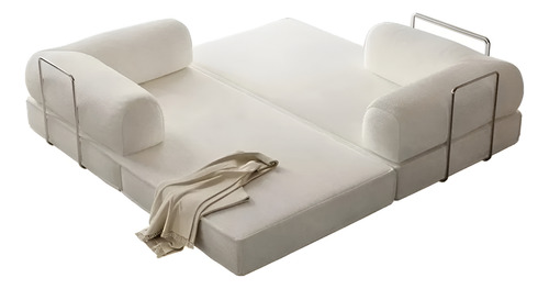 Sillon Teddy Sofa Cama En Caja 180x100x70cm 35kg/m3 Alta Den Beige