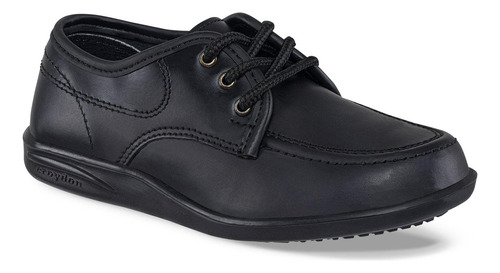 Zapatos Colegio Bachiller Negro Para Niño Croydon