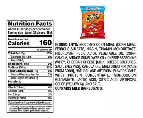 Pack Fritos Originales + Cheetos Crunchy Mix And Match Usa