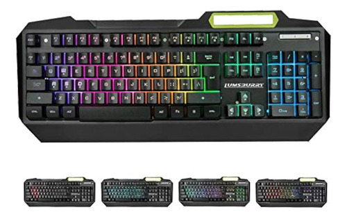 Teclado Para Juegos Con Retroiluminación Led Rgb Con Anti-gh