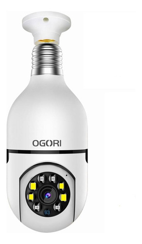 Cámara de seguridad  Ogori ML024 SmartCam con resolución de 2MP De 355° visión y alarma, Color Blanca