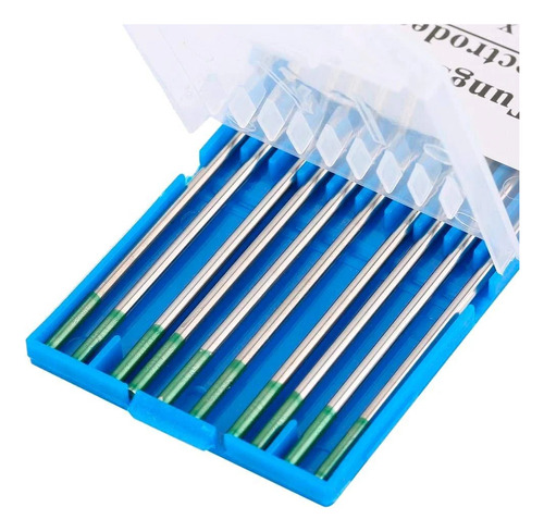 Electrodo De Tungsteno Tig Punta Verde 2,4mm X 10u