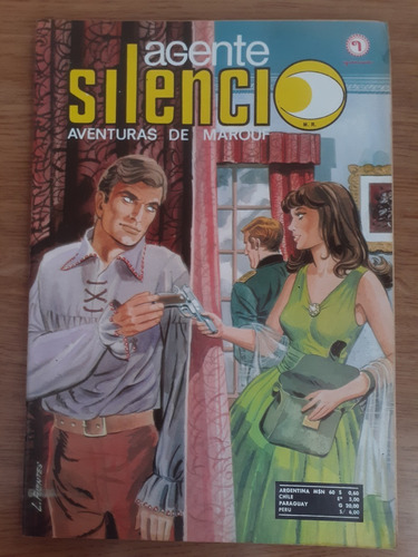 Cómic Agente Silencio Aventuras De Marouf Año 1 Número 24 Editora Nacional Quimantú 1971 ( Excelente. Póster. Muy Raro )