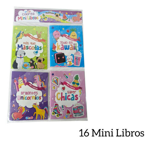Colección De Libros Mini Para Colorear