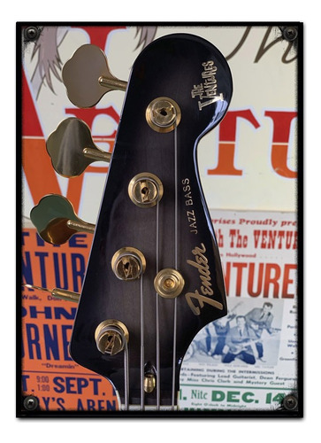 #601 - Cuadro Decorativo Vintage 30 X 40 - Fender Jazz Bass