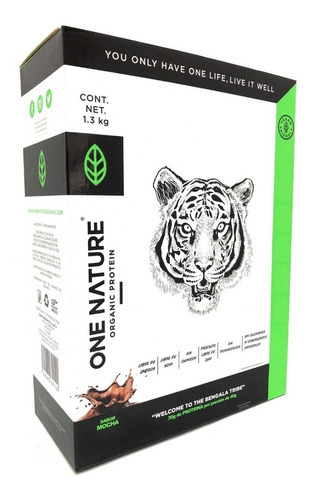 One Nature 1.3 Kg Proteína Vegana Certificada Polvo Sabor Mocha