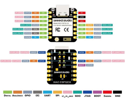 Modulo Wifi Ble Esp32-c Xiao Compatible Arduino Esp32-c