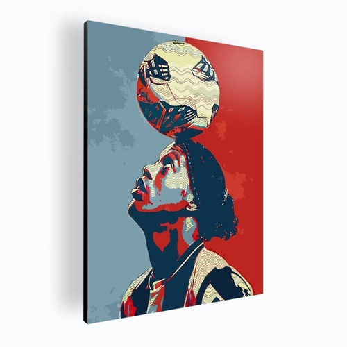 Cuadro Decorativo Moderno Mural Poster Ronaldinho 60x84 Mdf