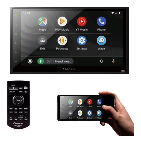 Central Multimídia Pioneer Usb Android Gps Tv Bluetooth Nova