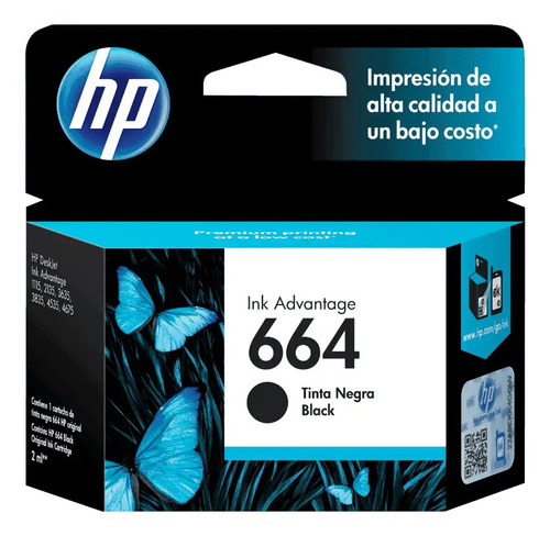 Pack Cartuchos Tinta 664 Negro + Tinta 664 Tricolor