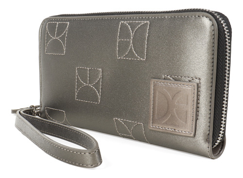Cartera Cloe Para Mujer Porta Celular Redpocket Color Plateado